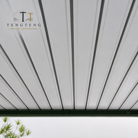Pergola extérieure imperméable personnalisable OEM avec structure thermolaquée et auvent pare-soleil pour extérieur, cour et jardin