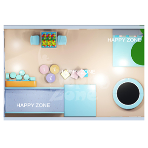Aire de jeux intérieure commerciale personnalisée à deux niveaux, thème Aventure <span class=keywords><strong>Lapin</strong></span>, espace de jeu sensoriel pour enfants, salle de classe sensorielle, crèche - Product Image 3