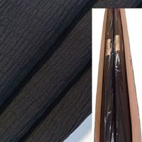Tela para Abaya Tejida, Estilo Oriente Medio, Dubai, Crepé Zoom, Vestido Musulmán para Mujeres y Niñas, Tela Nida Negro Azabache para Confección de Abayas