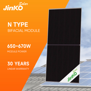แผงโซลาร์เซลล์ชนิด N แบบฮาล์ฟเซลล์ 650w 655w 660w 665w 670w โมโนคริสตัลไลน์ กระจกสองชั้น แบบสองหน้า GP-JKN650W - Product Image 3