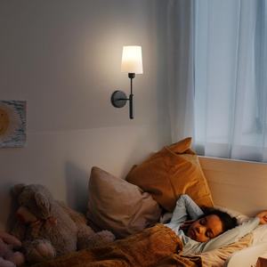 Lampe murale LED sans fil noire, lot de 2, alimentée par batterie, télécommande, intensité réglable, rechargeable, corps en fer, décoration pour chambre à coucher - Product Image 5