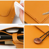 Sac à main pour ordinateur portable en cuir personnalisé en usine, sacoche pour ordinateur portable en PU avec poignée pour femmes et hommes