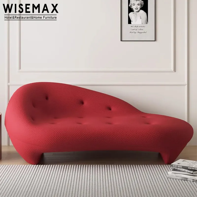 WISEMAX फर्नीचर इतालवी 3D मेष कपड़े कोच लाउंज सोफा सोफे घर होटल के लिए प्यार सीट कपड़े सोफे कमरे में रहने वाले