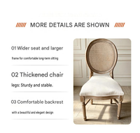 Vente directe d'usine, chaises de style rustique moderne et luxueux en bois massif pour salons, salles à manger, bars, usage commercial