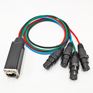 25cm RJ45 4 Kanallı 3 Pinli XLR Altın Kaplama Alüminyum Kılıflı 1080p Ses/DMX Ağ Kablosu Uzatıcısı Sahne Ses ve Işıklandırma Sistemleri için - Product Image 6