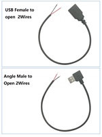 EternalStarCable Personnalisable USB 2.0 AM Câble d'extrémité nue PVC 3A Charge rapide Multifonction Échantillon gratuit Cordon de câble de charge d'alimentation