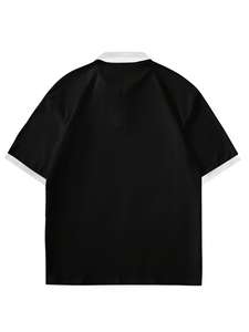 Polos de verano personalizados para hombre con logotipo bordado camisa de manga corta estilo casual de calle alta al por mayor ropa para hombre - Product Image 3