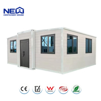 Casa Prefabricada Expandible en California de 20 y 40 Pies, con Certificación CE, Resistente a la Nieve, Casa Modular de Acero para Vivir, Envío Rápido