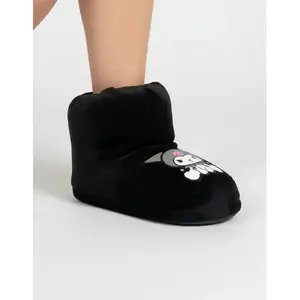 Kuromi Warm Plush Booties Girls' Home <b>Slippers</b> with Non-slip Sole for <b>Children's</b> Gifts - Product Image 6