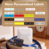 Mesin Pencetak Label Hot Stamping Pita DIY, Mesin Transfer Termal Nirkabel 12mm untuk Pencetakan Pita Hadiah R15