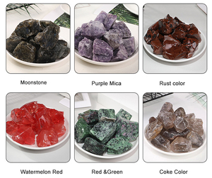 CELION-piedras naturales a granel, cristales curativos, cristal de cuarzo rosa transparente, cristales en bruto para velas perfumadas, venta al por mayor - Product Image 6