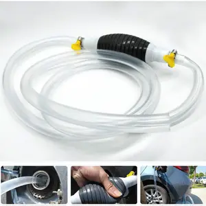 Manual Siphon Pump for Car Gasoline Oil Liquid Fuel Petrol Water Fish Tank Transfer Portable High Flow Hand Pump 3m Hose