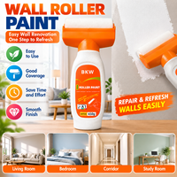 Kit de rouleaux à peinture murale, ensemble d'outils de peinture intégrés pour la réparation des murs intérieurs et la rénovation de la maison