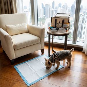 Tapis d'apprentissage jetables pour chiots, sans reflux sous pression, surface gaufrée diamant, absorption rapide, pour l'apprentissage de la propreté des chiots - Product Image 1