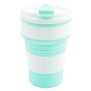 <span class=keywords><strong>Madou</strong></span> 350Ml Camping Portable pliable réutilisable boisson café thé eau tasse avec couvercles pliable en Silicone voyage tasse - Product Image 6
