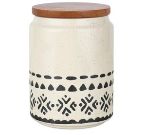 Barattolo in Ceramica per Alimenti, Contenitore in Porcellana per Caffè, <span class=keywords><strong>Zucchero</strong></span>, Tè <span class=keywords><strong>e</strong></span> Sale - Product Image 1