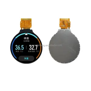 Stok 1.28 inci 240X240 GC9A01 Driver layar warna IPS TFT bulat layar LCD dengan antarmuka SPI