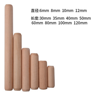 Emboutons ronds en bois 6mm 8mm 10mm 12mm en eucalyptus durables pour meubles - Product Image 4