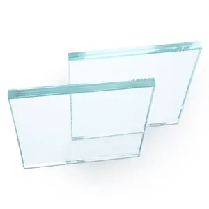 合わせガラスサプライヤー大型建物フラットクリア強化PVB合わせガラス1平方メートルあたりの価格