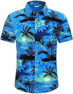Sublimación <span class=keywords><strong>de</strong></span> ropa <span class=keywords><strong>de</strong></span> impresión completa, camisas <span class=keywords><strong>de</strong></span> manga corta personalizadas para <span class=keywords><strong>hombre</strong></span>, camisas hawaianas <span class=keywords><strong>de</strong></span> playa <span class=keywords><strong>de</strong></span> verano con botones estampados florales - Product Image 3