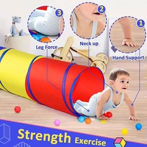 New Colorful Pop up Crawl Through Baby or <b>Dogs</b> Cat Pets Kids for Toddlers Portable Tunnel Play <b>Tent</b> - Product Image 4