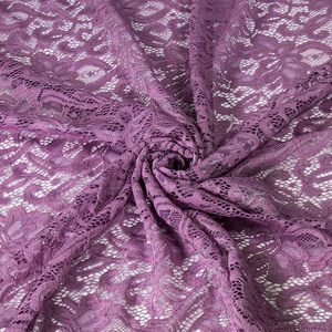 Tela de Encaje Elástica de Nailon, Diseño de Color Personalizado, Transpirable, Ligera, de Alta Calidad, 150g/m, para Vestidos de Novia DIY - Product Image 1