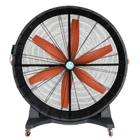 Ventilateur portable en plastique à moteur PMSM haute efficacité avec pales de grand diamètre