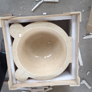 Lavandino Kurna in marmo giallo Beige Hammam <span class=keywords><strong>turco</strong></span> lavabo Sauna in marmo Kurna per <span class=keywords><strong>bagno</strong></span> - Product Image 3