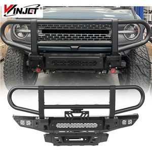 Thép tấm giấy phép khung kim cương tấm thép off-road front bumper với tấm giấy phép khung cho Ford Bronco - Product Image 1