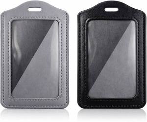 Estuche para Tarjetas de Identificación de Cuero Saffiano Resistente con Cordón Ajustable para Profesores Universitarios, Personalizable con Logotipo - Product Image 4