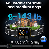 Neues Modell Automatisches Anti-Bell-Halsband mit Farbbildschirm Hundetrainingsgerät mit Vibration und Signalton