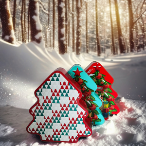 Nieuw Ontwerp Kerstboomvormige Blik Kan Suikersnoep Blikken Doos Kind Geschenken Versieren Chocolade Blikjes Halloween Blikken Doos Deksels - Product Image 6