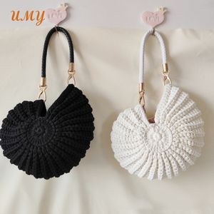 糸Tシャツかぎ針プレミアムコンクシーシェルシーシェルトートバッグ手作りかぎ針編みトートバッグ女性用ショルダーバッグ高級 - Product Image 1