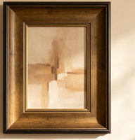 Molduras de Madera Retro Antiguas al por Mayor, Tiras de Pino en Tono Café Marrón con Doble Acabado Desgastado para Decoración de Interiores de Galerías y Villas