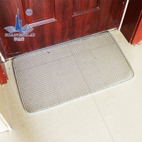 Fabricant chinois de tapis métalliques en acier haute résistance sur mesure, tissage sergé, peinture métallique pour utilisation dans les KTV et les hôtels