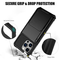 Coques de téléphone portable antichoc robustes en TPU et PC, design armure de luxe, protection anti-rayures pour 15/14/13/12/11 Pro Max/XR/XS/7/8 Plus