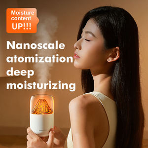 Masaüstü USB 250ml yangın difüzör taşınabilir esans yağı <span class=keywords><strong>Mini</strong></span> alev nemlendirici difüzör ev alev Aroma YAYICI - Product Image 6