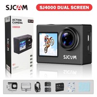 SJCAM SJ4000 double écran étanche sport 4K caméra Anti-tremblement 30m résistant à l'eau pour moto conduite record