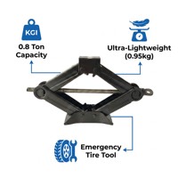 Cric hydraulique manuel universel en acier 0,8T, mini-cric à ciseaux