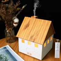 Diffuseur d'arômes ultrasonique avec simulation de flamme LED, veilleuse de table, humidificateur électrique pour usage hôtelier, grande taille