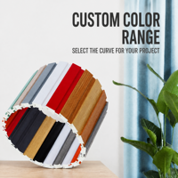 Grille rotative WPC personnalisée pour revêtement de colonne, cloison incurvée, fourniture pour projets d'aménagement intérieur