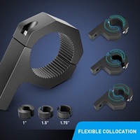Support de fixation de toit pour tube lumineux de voiture modifié, 50 mm, en forme de 9, pour projecteur tout-terrain, directement de l'usine