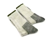 Chaussettes d'équipage respirantes à logo personnalisé en Offre Spéciale Chaussettes d'hiver en laine mérinos antidérapantes pour le ski et la randonnée
