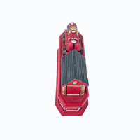 Tirelire mécanique en fonte en forme de camion de pompiers, style vintage, boîte à monnaie, ornement de table
