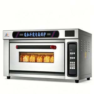 <span class=keywords><strong>Forno</strong></span> Digitale Professionale a Infrarossi Lontani ad Alta Potenza con 9 Bruciatori, 1 Piano e 2 Teglie, con Lampada e Termostato Automatico per Pizzerie e Negozi di Snack - Product Image 3