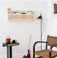 Étagère murale pour clés et revues, tissée à la main au Japon, directement de l'usine