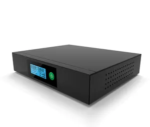 MINI POE DC UPS 120W metal case with 17600mAh lithium battery 176-264VAC 50/60HZ in and out voltage range LCD display