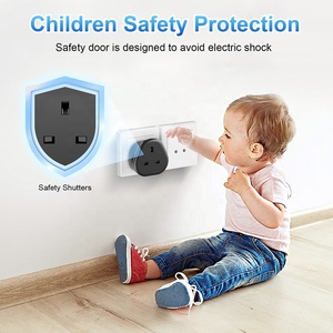 Worldplug Anh Để Ấn Độ 10A Du Lịch Tường Ổ Cắm Adapter 3-<span class=keywords><strong>Pin</strong></span> Căn cứ Chuyển Đổi Điện Cho Máy Tính Xách Tay AC Cổng - Product Image 5