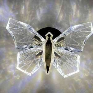 Lampe murale LED créative de luxe nordique en forme de papillon, éclairage mural LED d'intérieur pour chevet, salon, escalier et couloir - Product Image 2