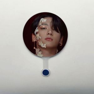 Transparent <b>Mini</b> <b>Hand</b> Fans Double-Sided Star Style 10x14cm Durable Plastic PVC - Product Image 4